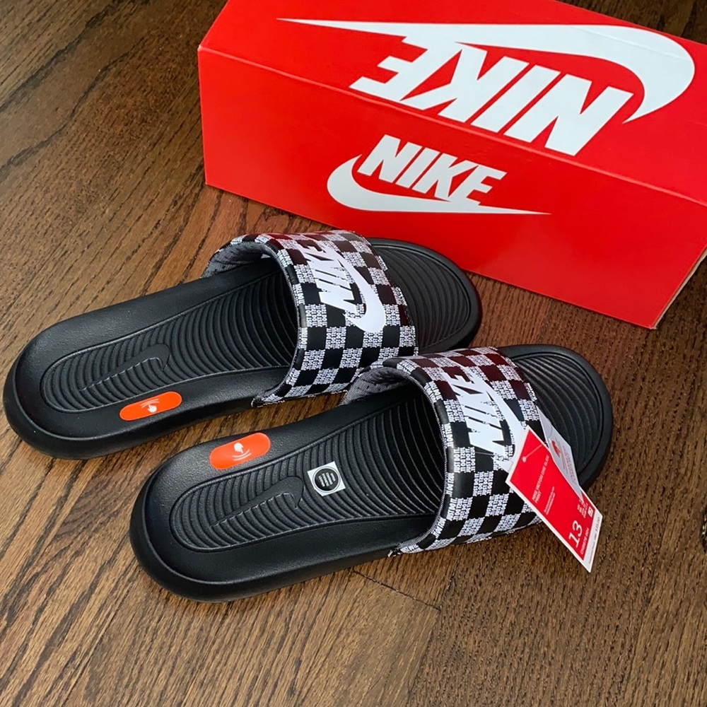 New Mens Nike Victori One Print Slides Various Sizes - Picture 5 of 5